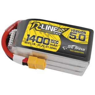 Tattu R Line Version 5.0 1400mAh 22.2V 150C 6S1P Lipo Akkupack XT60   LiPo24.de