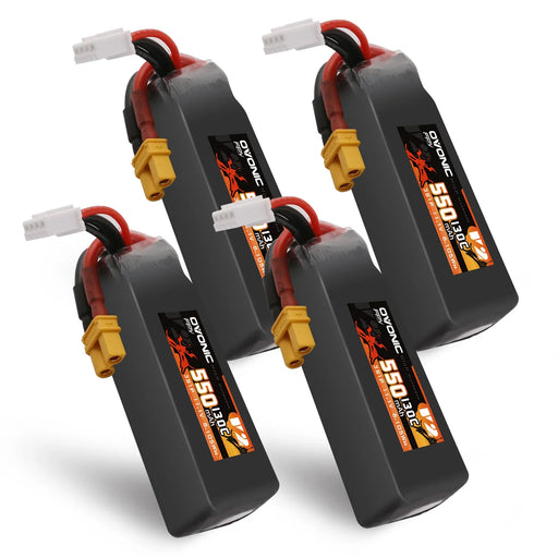 Ovonic 3S 550mAh 130C 11,1V XT30 LiPo Akku (4 St.)   LiPo24.de