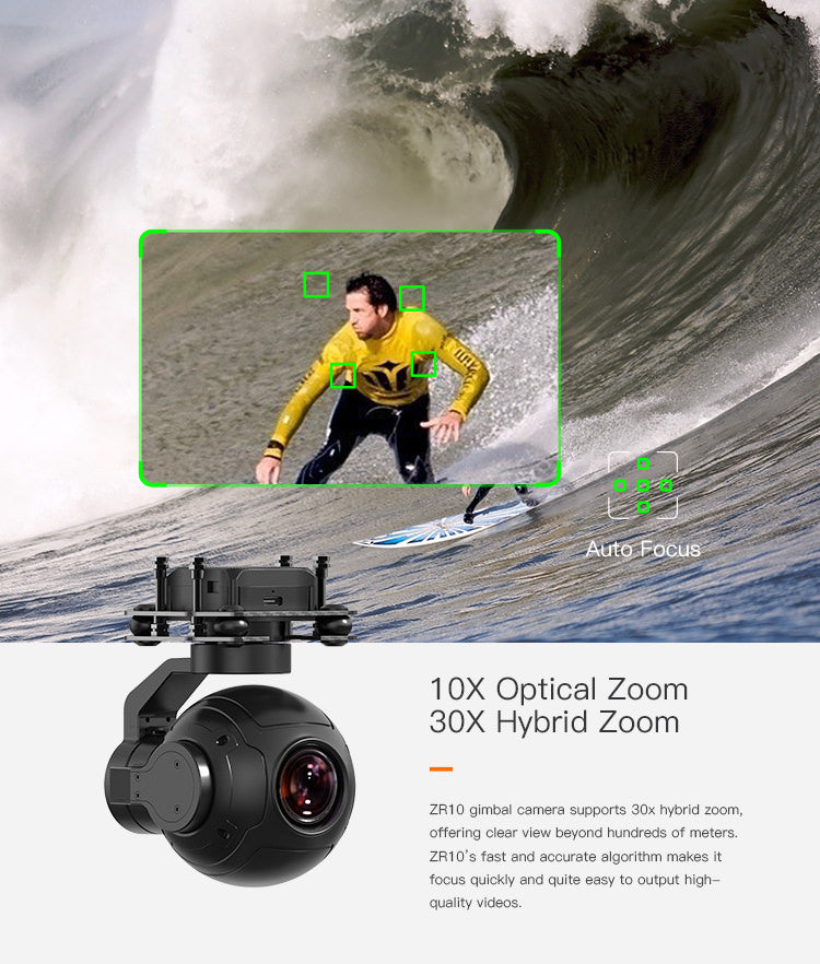 SIYI ZR10 2K 3 Achsen Gimbal Kamera 30x Zoom mit Ethernet